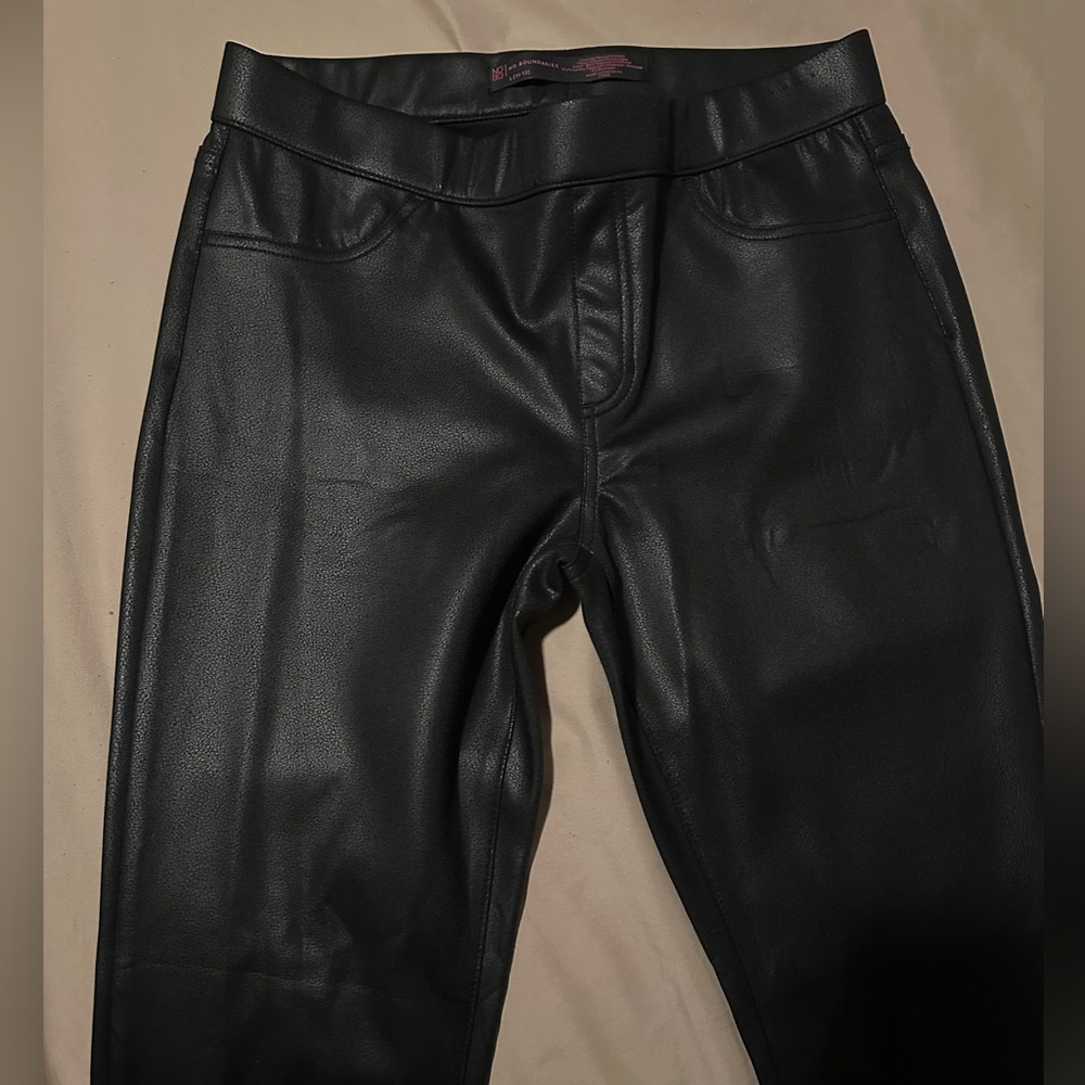 No Boundaries Black Faux Leather Leggings